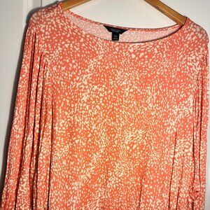 Simply Vera Wang Draped Sleeve Banded Hem Womens  Blouse Size 2XL